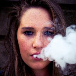smoking girl